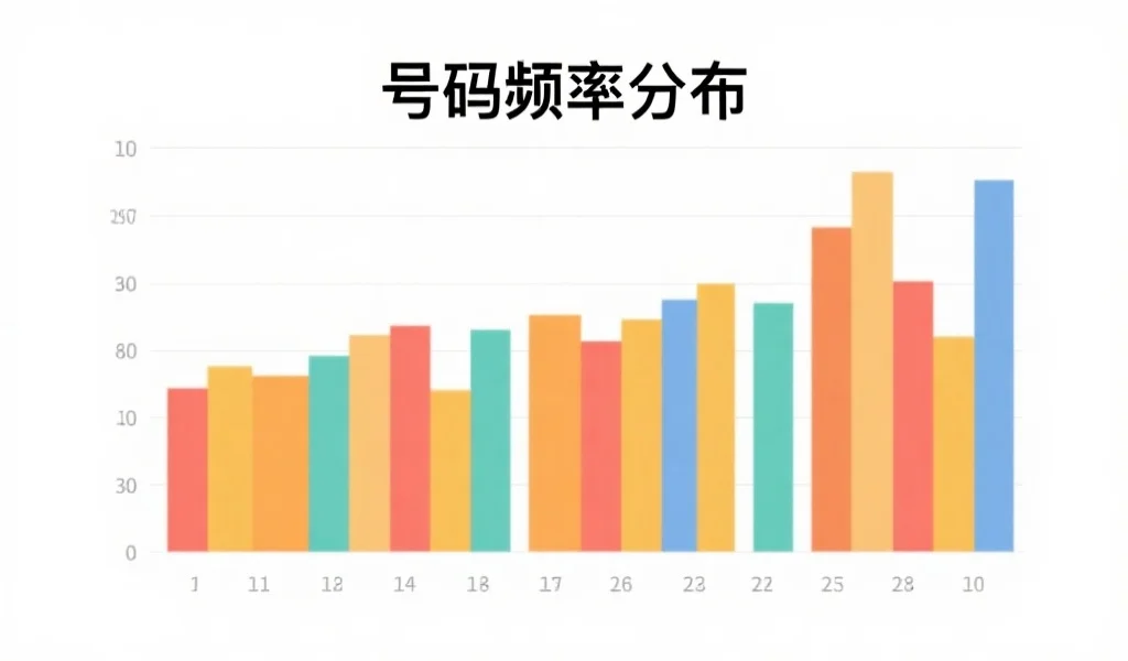 条形图展示号码频率分布